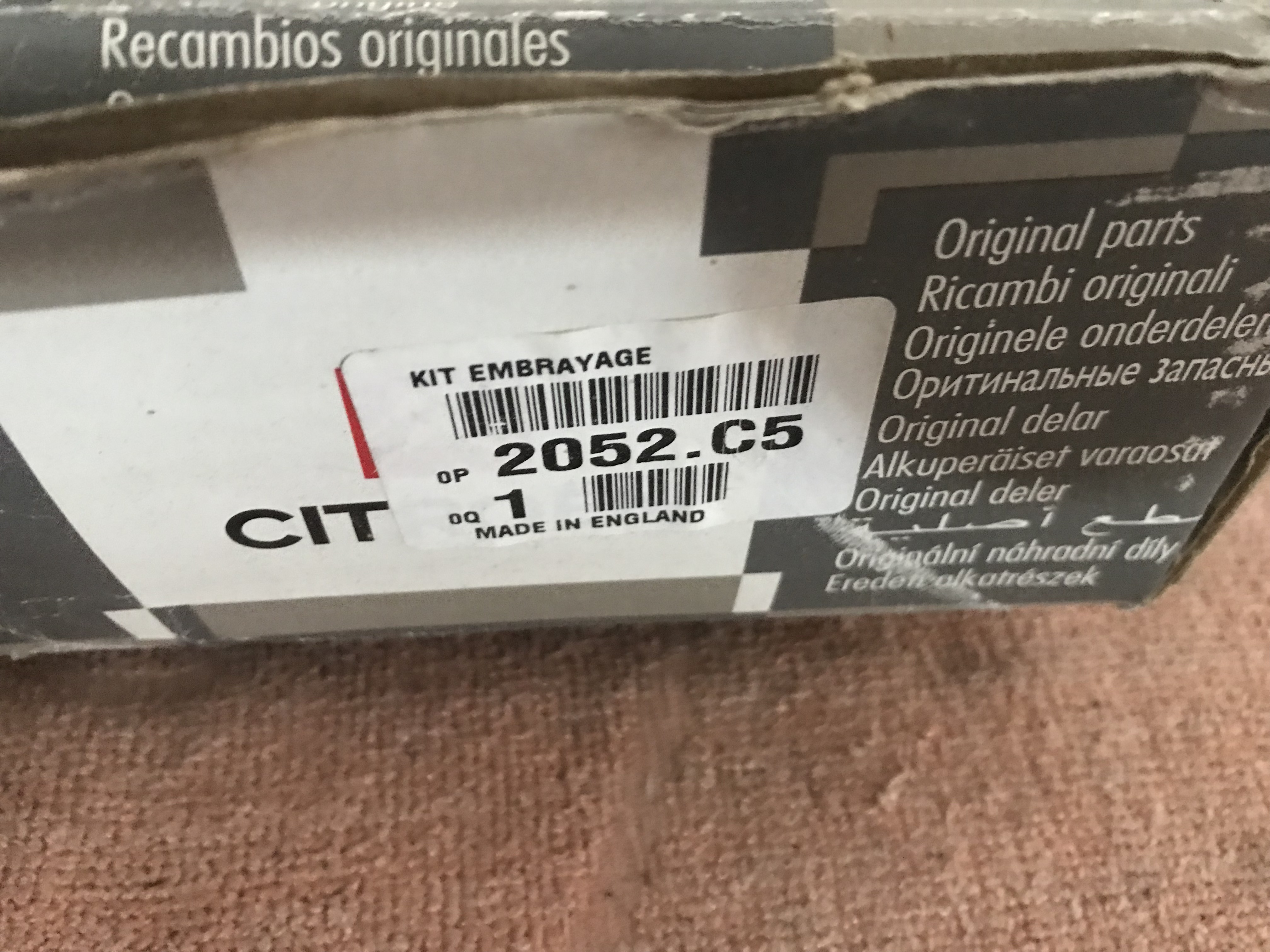 2052C5 Kit embraiagem Citroen Xsara Picasso