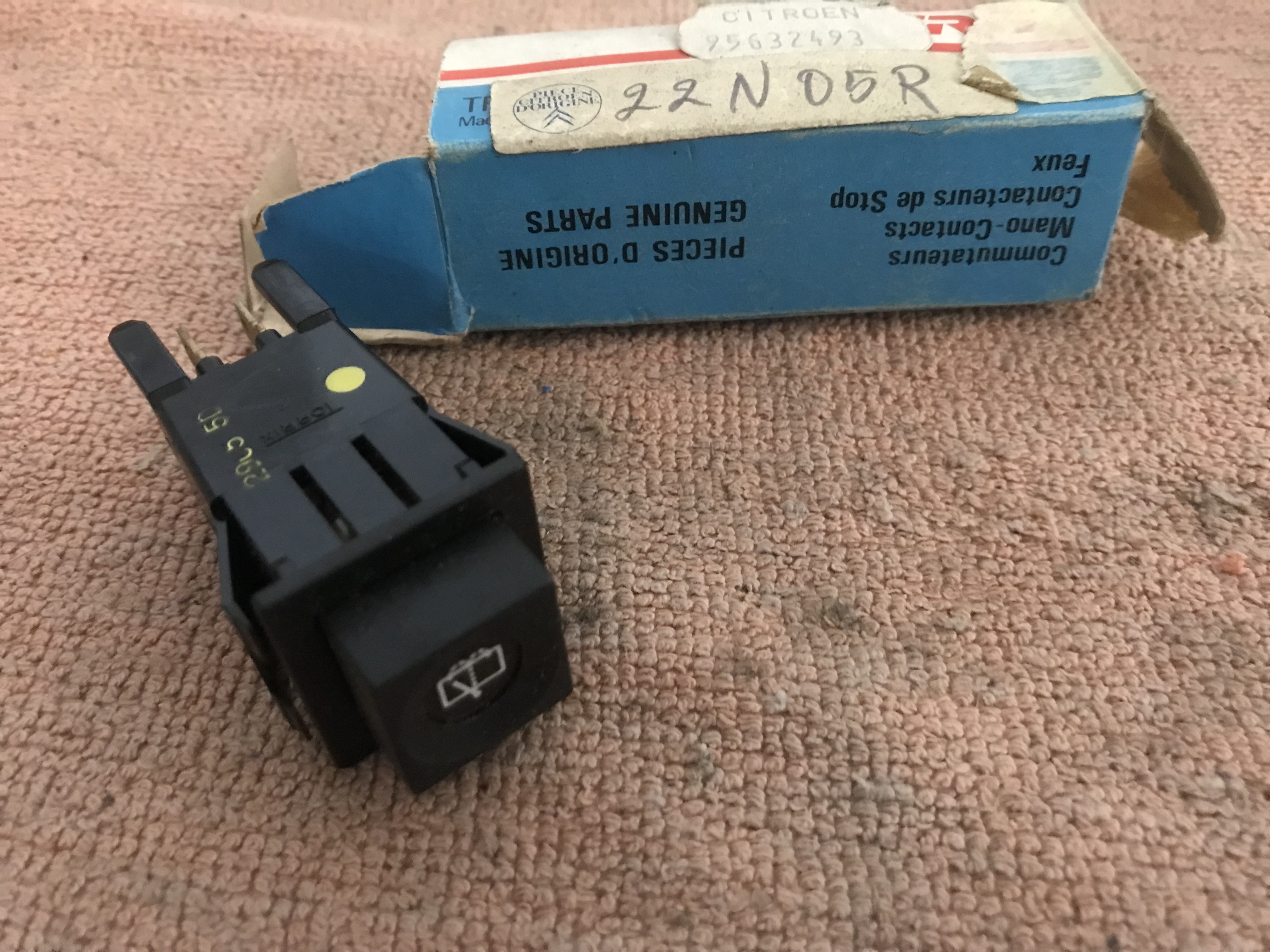 95632493 Interruptor limpa vidros Citroen Visa GTI