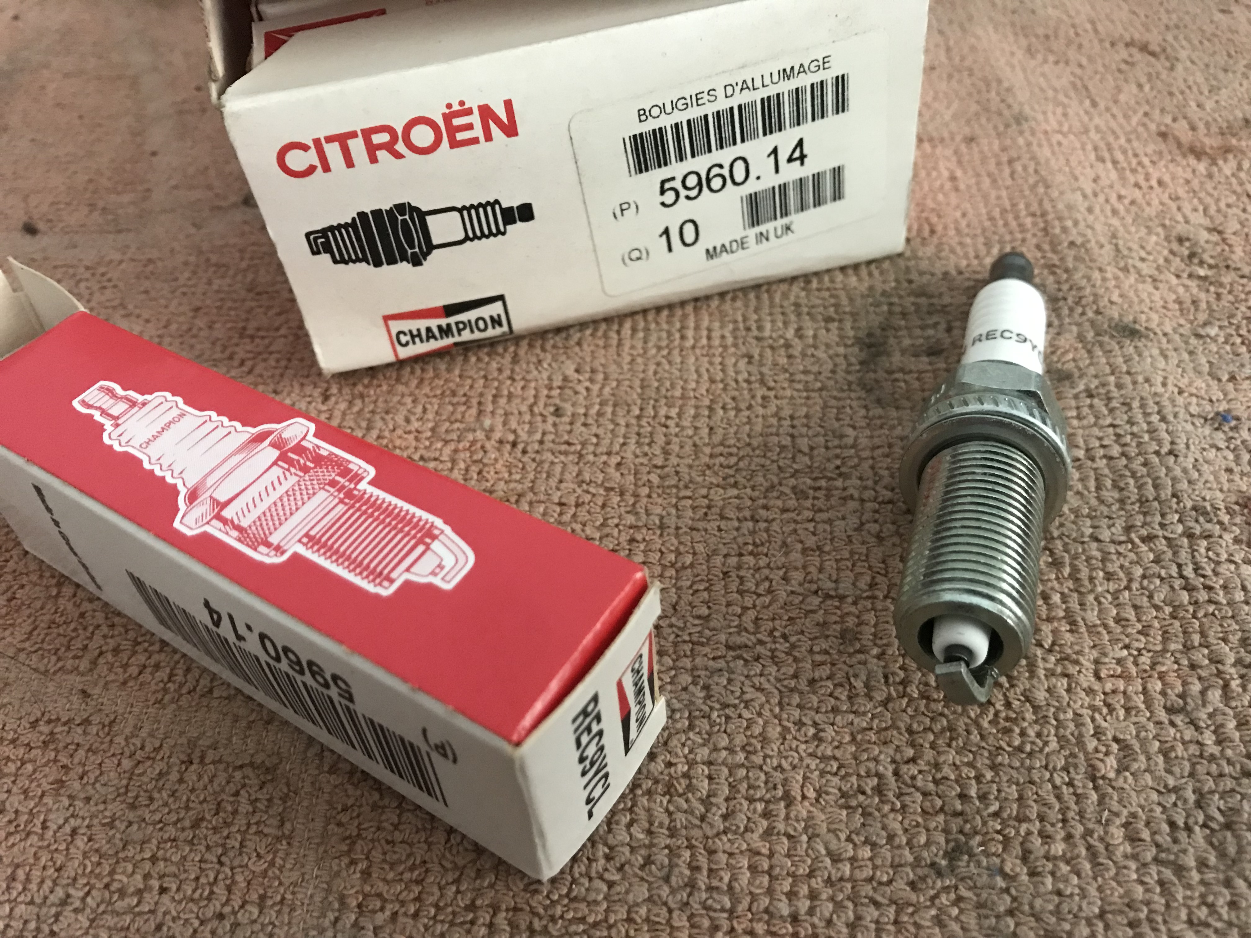 596014 Vela ignição Citroen C5 1.8 16V