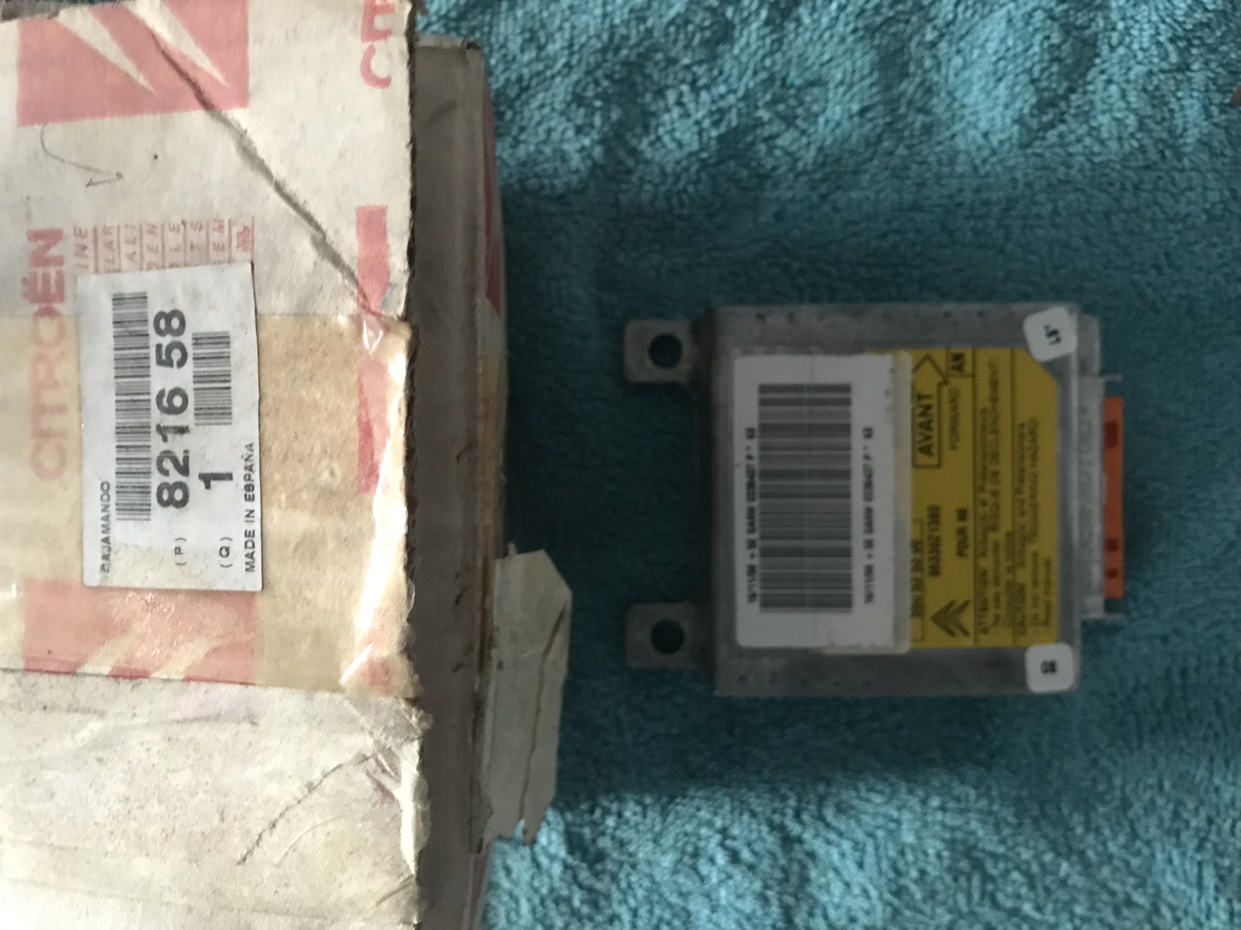 821658 Calculador air-bag Citroen Xsara I