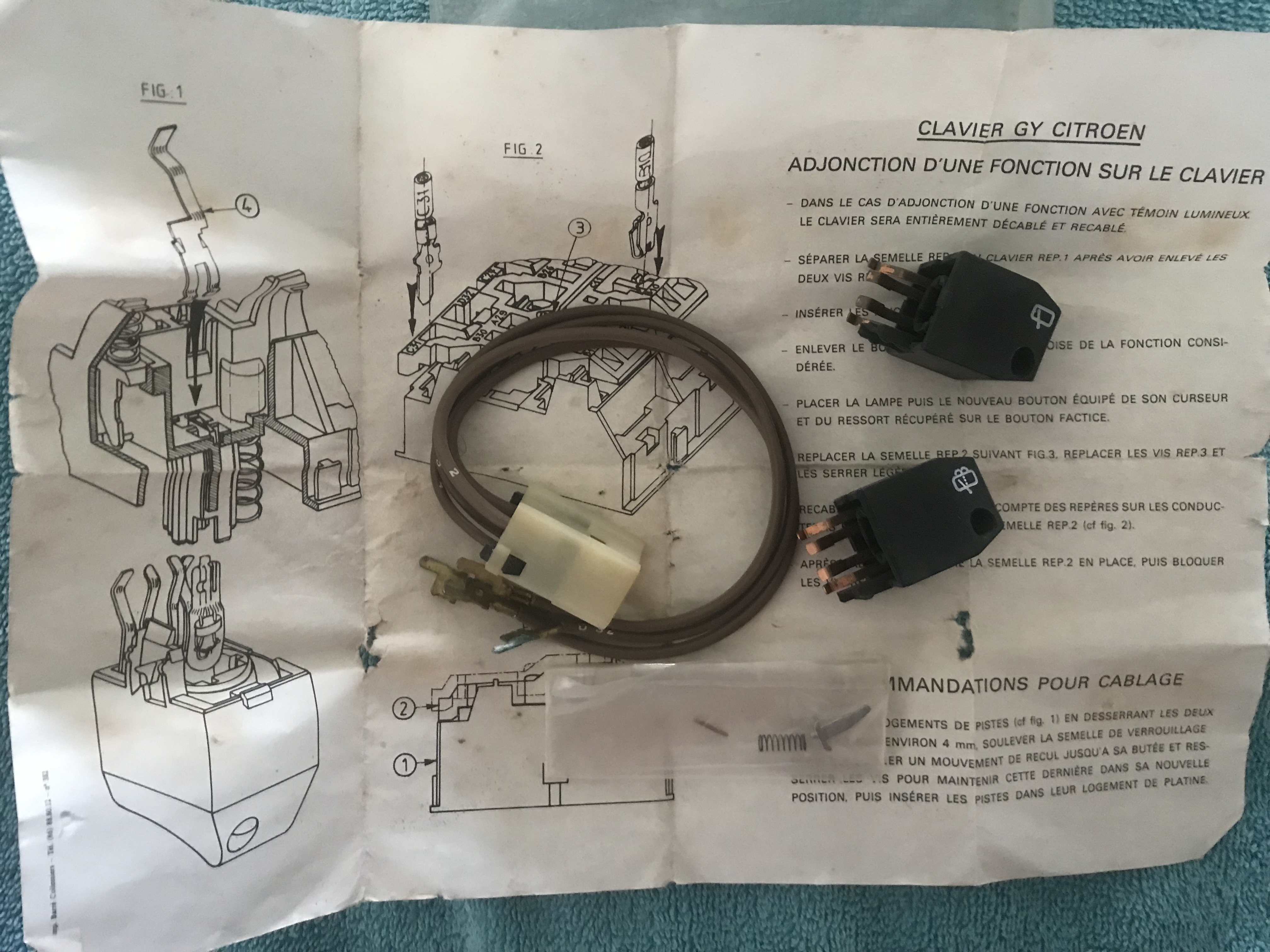 95560226 Interruptor limpa vidros traz Citroen GSA