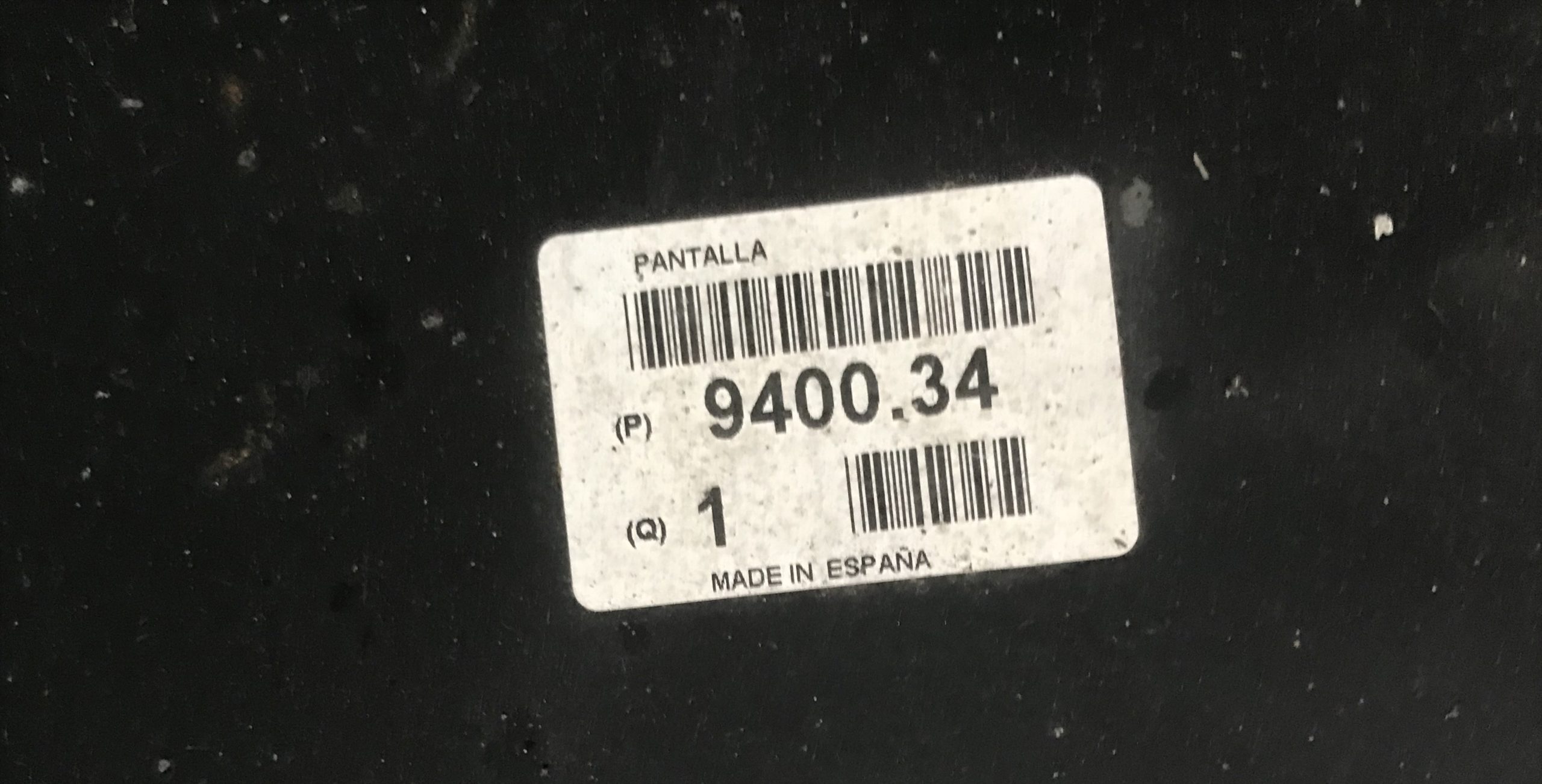 940034 Resguardo proteção motor Citroen Xsara I