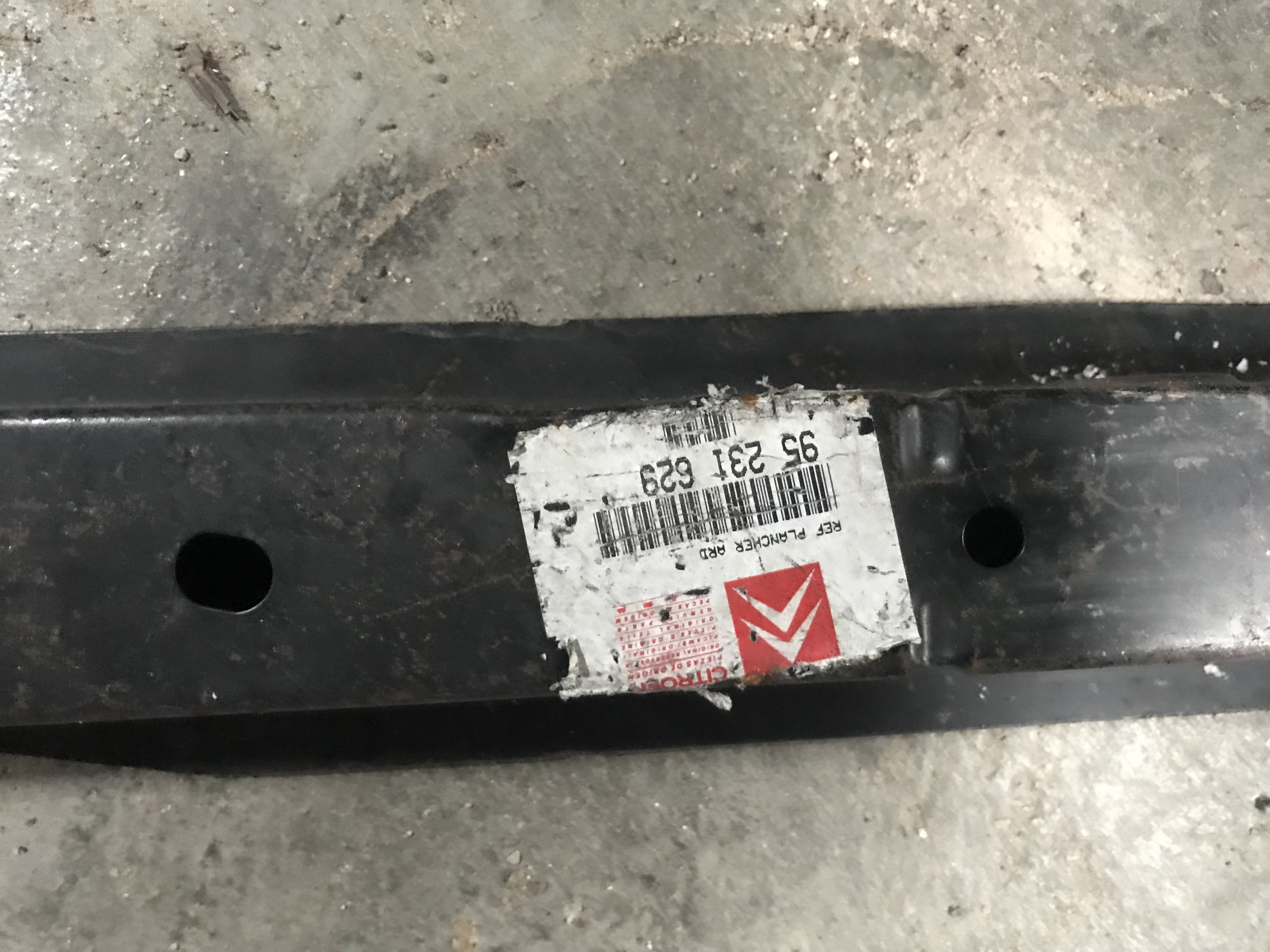 95231629 Reforço piso traseiro Citroen AX