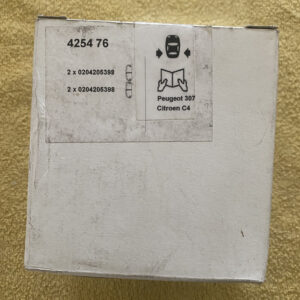 425476 Jogo pastilhas traz Citroen C4 I